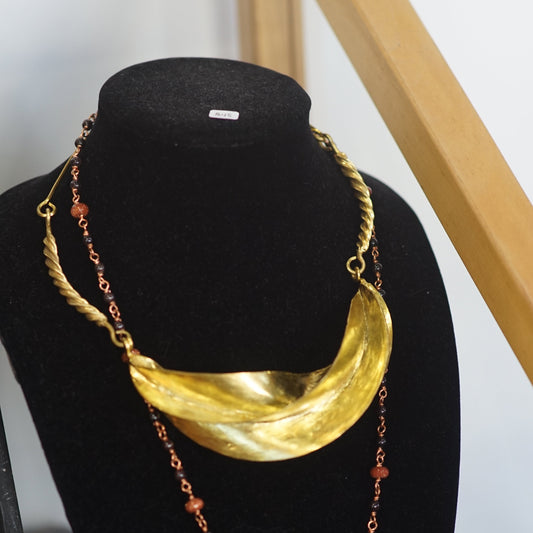 Brass Fulani Twist Necklace