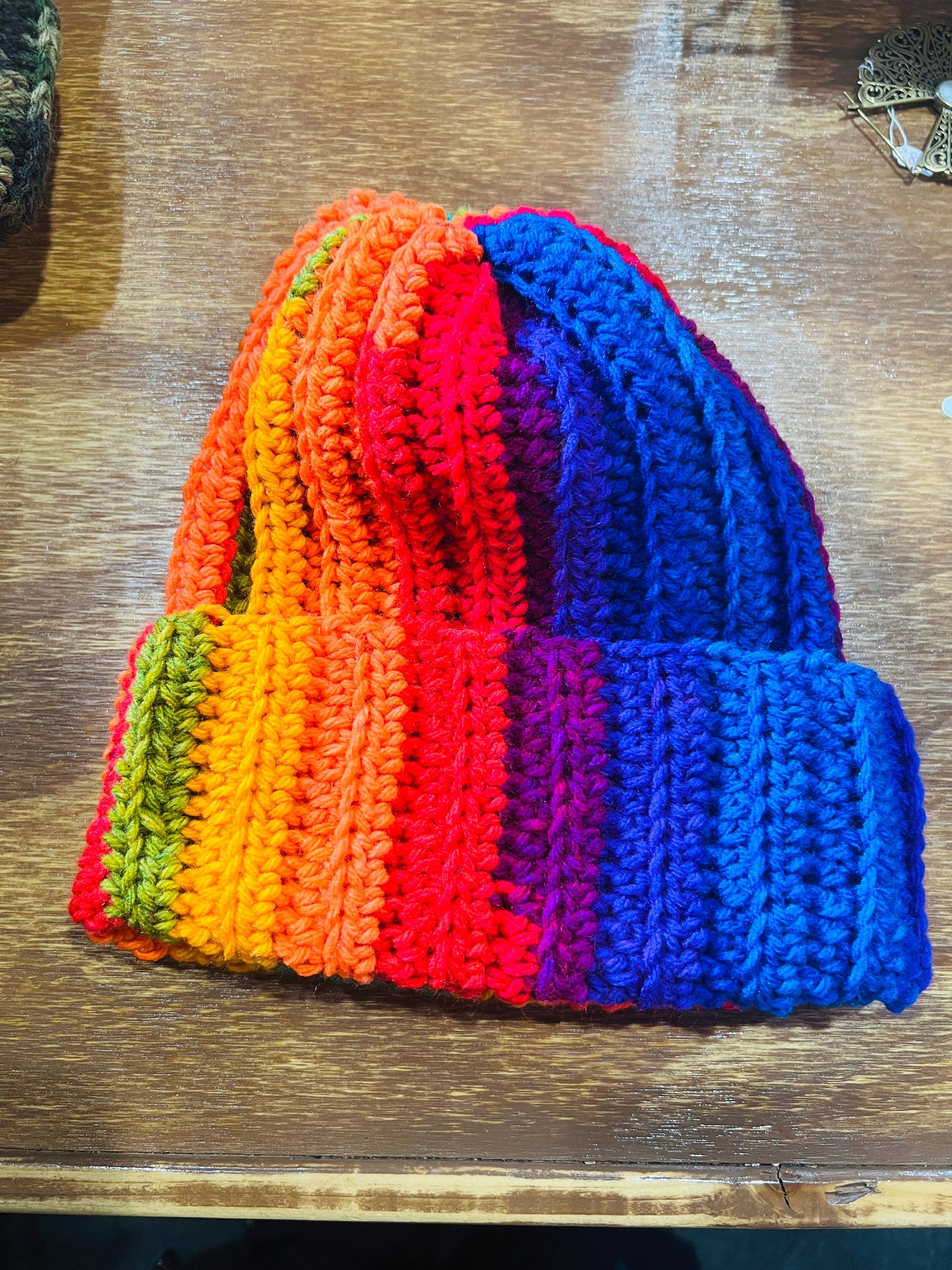 Chunky Beanie Rainbow