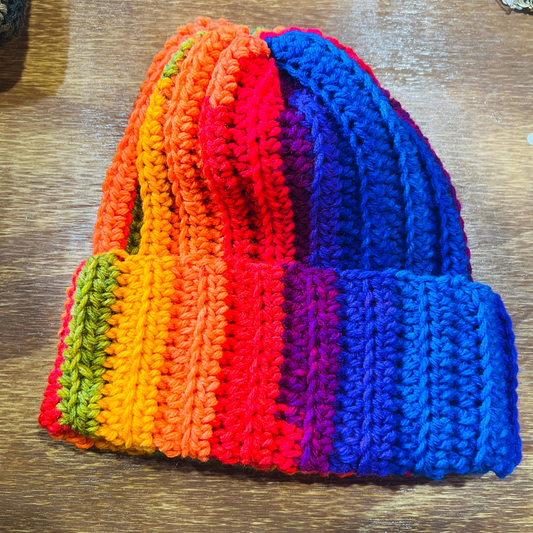 Chunky Beanie Rainbow