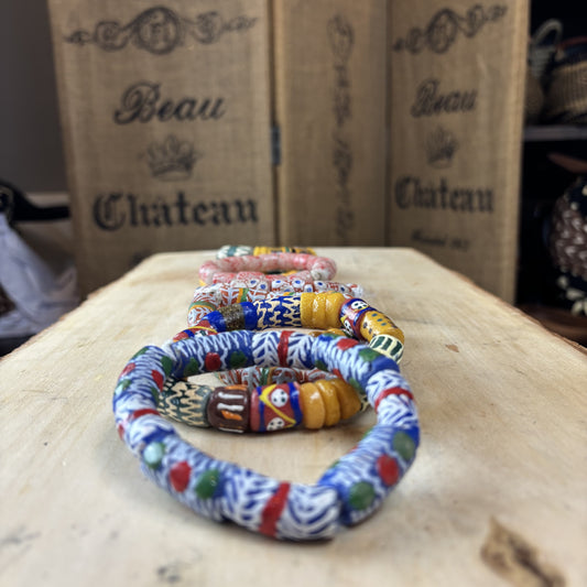 Ghana Trade Bead Multicolor Bracelet Assortment (Unisex)