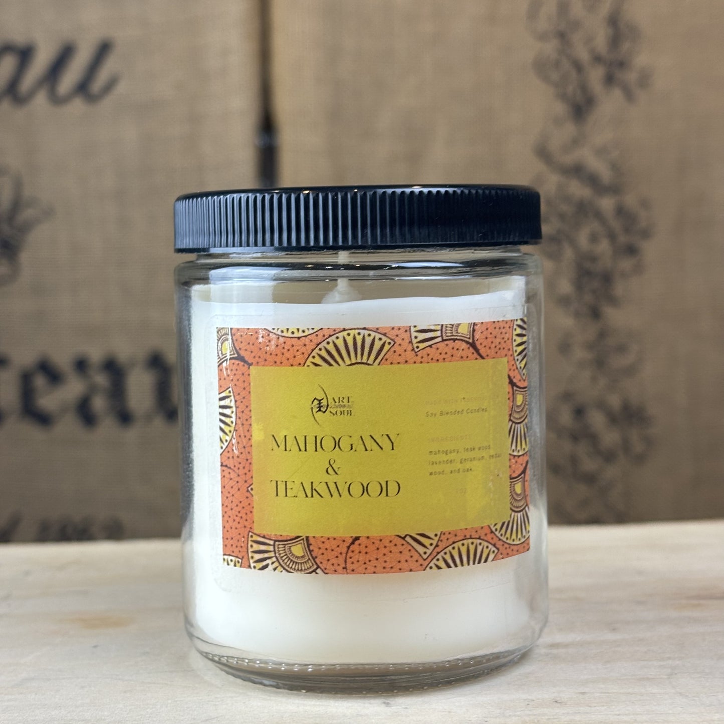 Mahogany Teakwood Candle