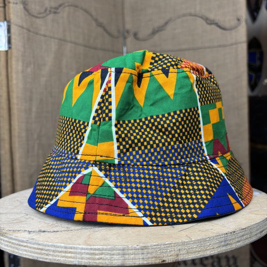 Kids African Print Bucket Hat Multicolor