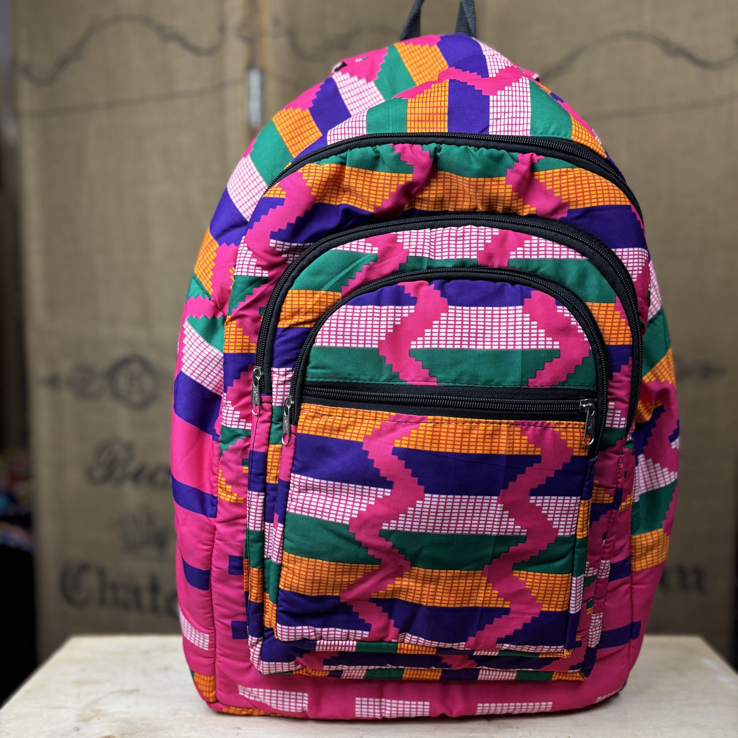 African Printed Backpack