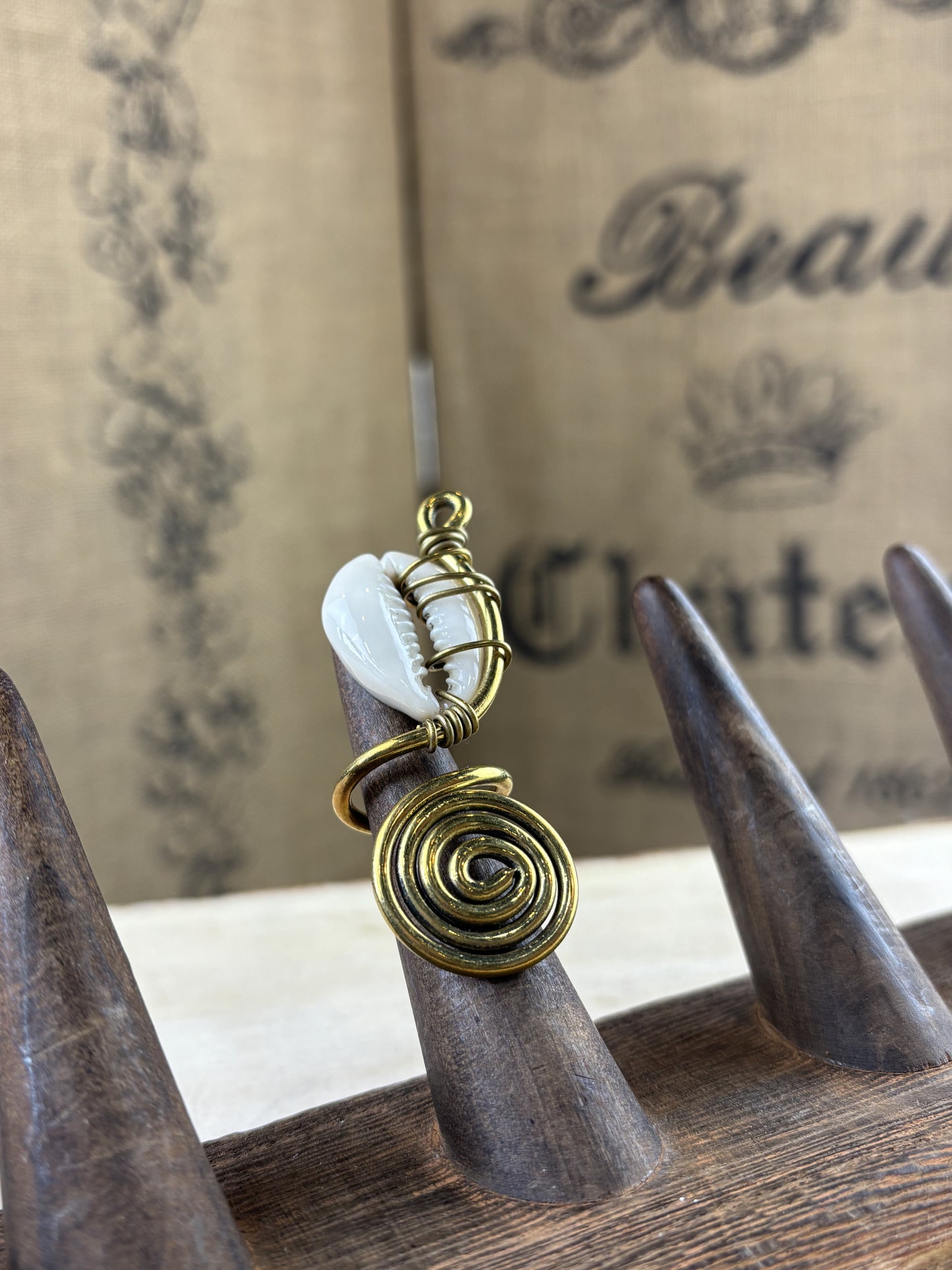 Cowrie Ring Coil