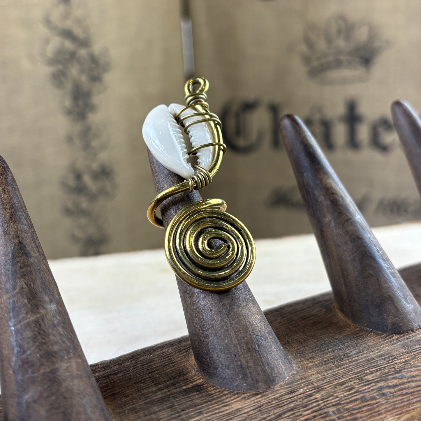 Cowrie Ring Coil