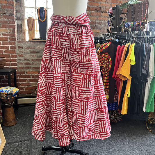 Red Special Edition African Printed Pants