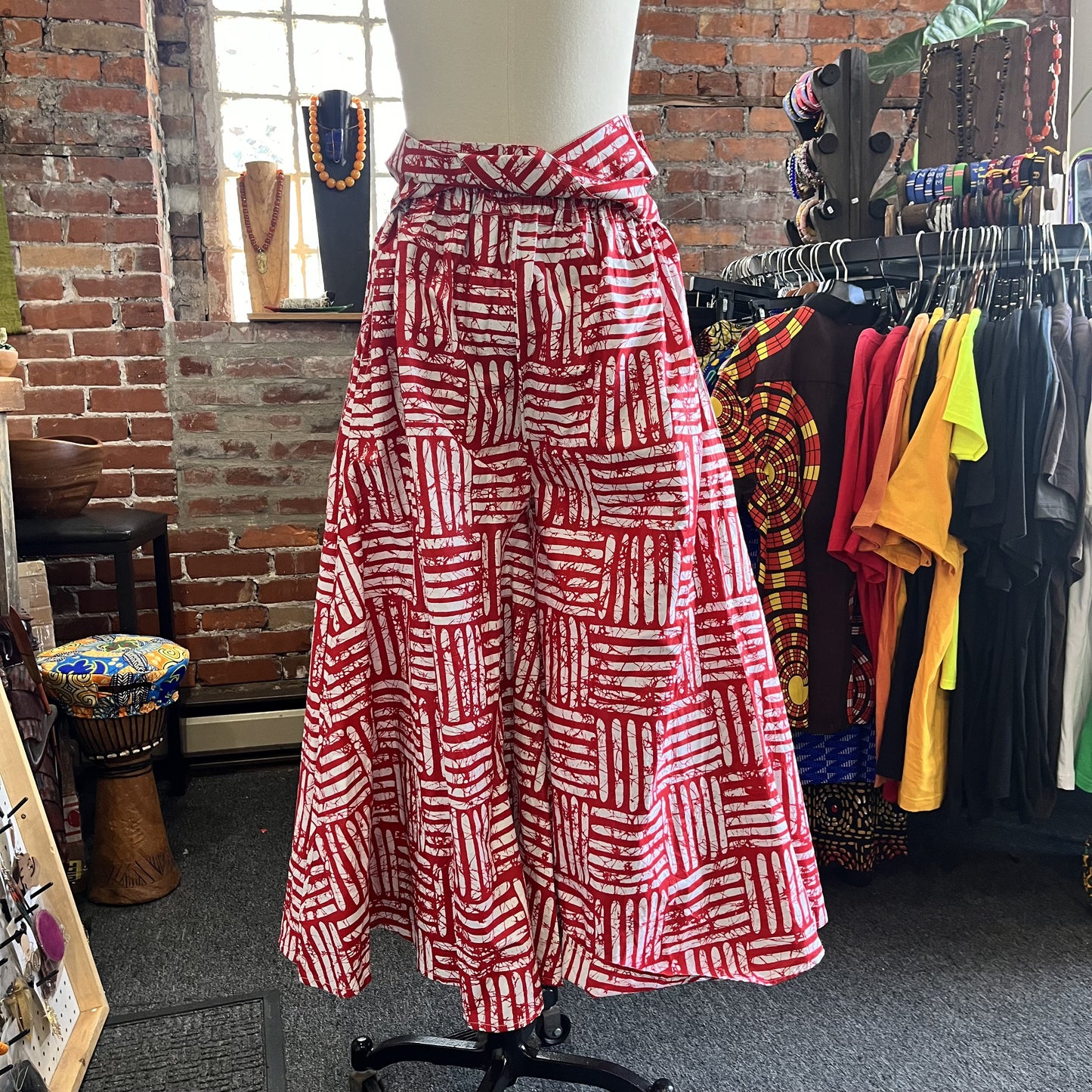 Red Special Edition African Printed Pants