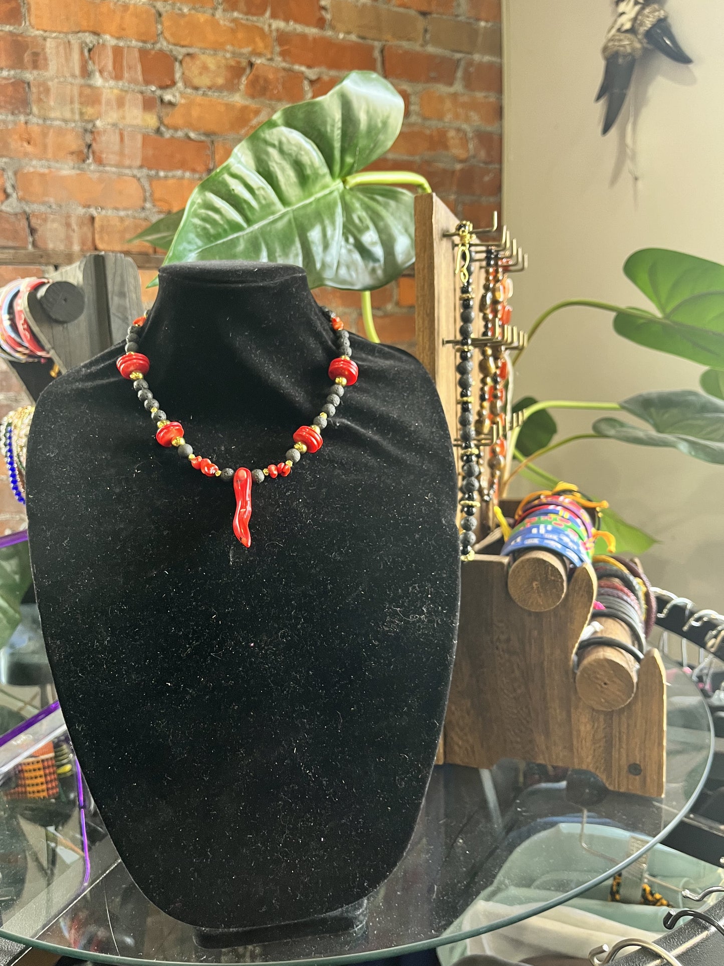 Dragon Red Pendent Necklace