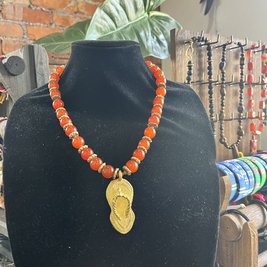 Sandal Beaded Necklace