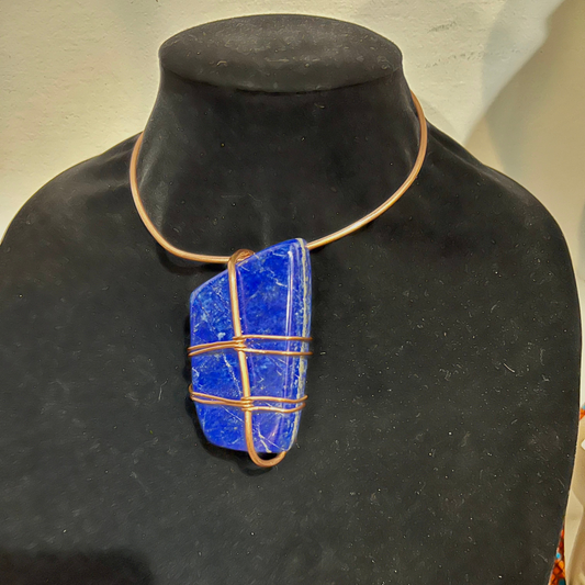 Stunning Oversized Lapis Necklace