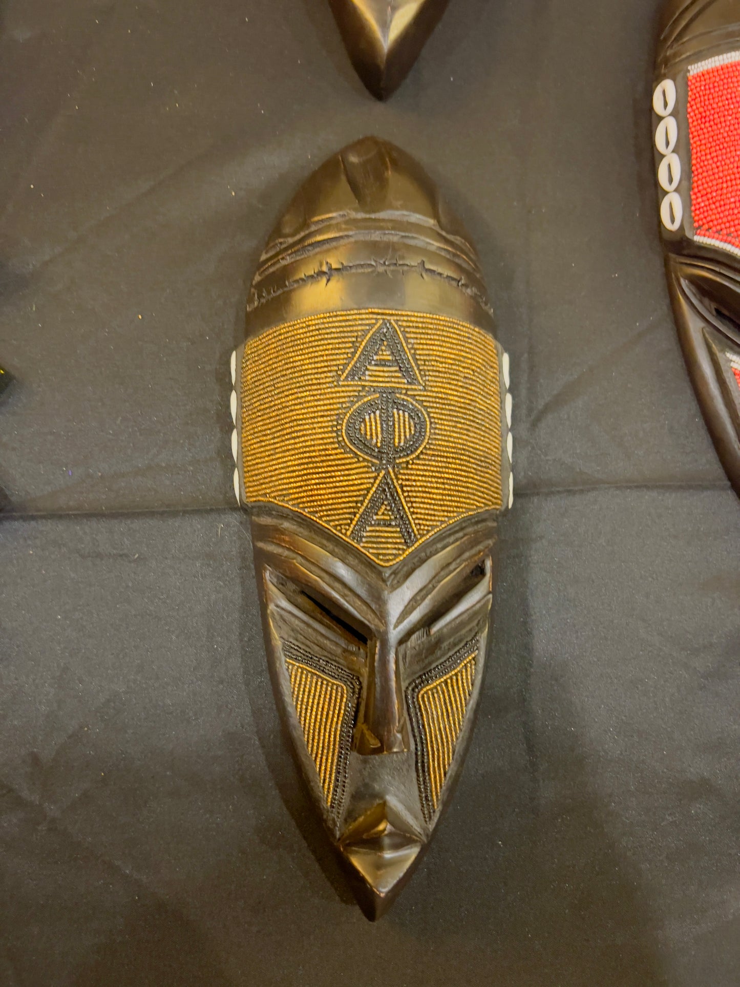 Beaded Divine 9- African Fang Masks