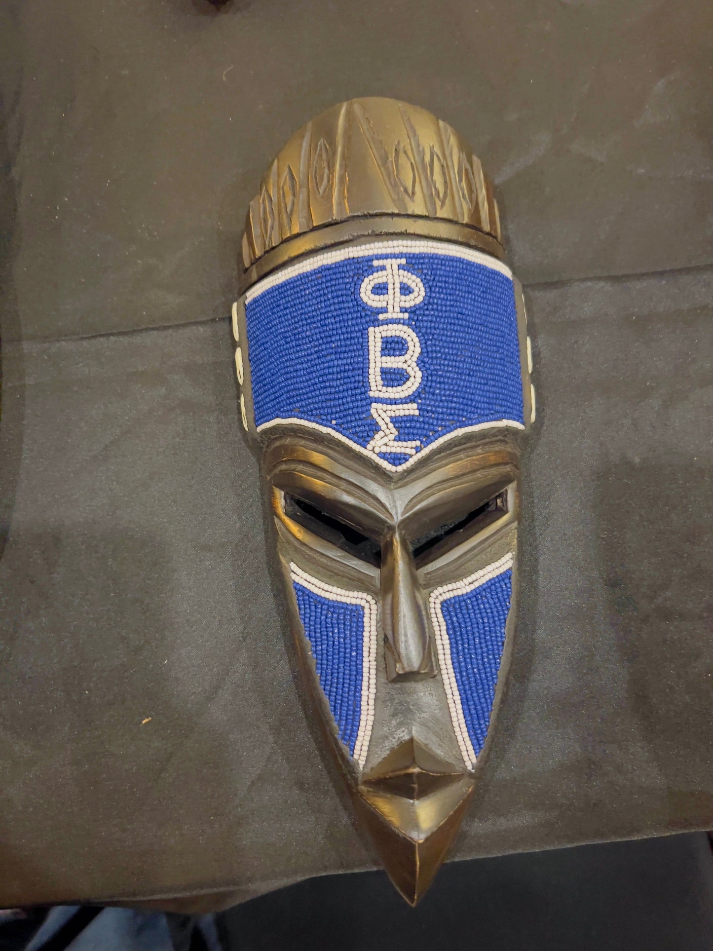 Beaded Divine 9- African Fang Masks