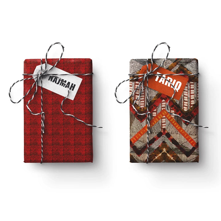 Double-Sided Pattern Stone Gift Wrapping Paper