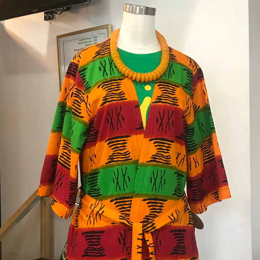 African Short Sleeve Custom Kimono by Art & Soul