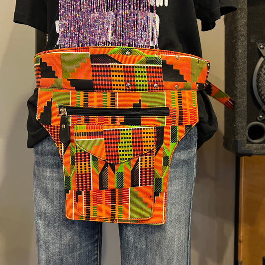 African Ankara Fabric Belt Bag African Print