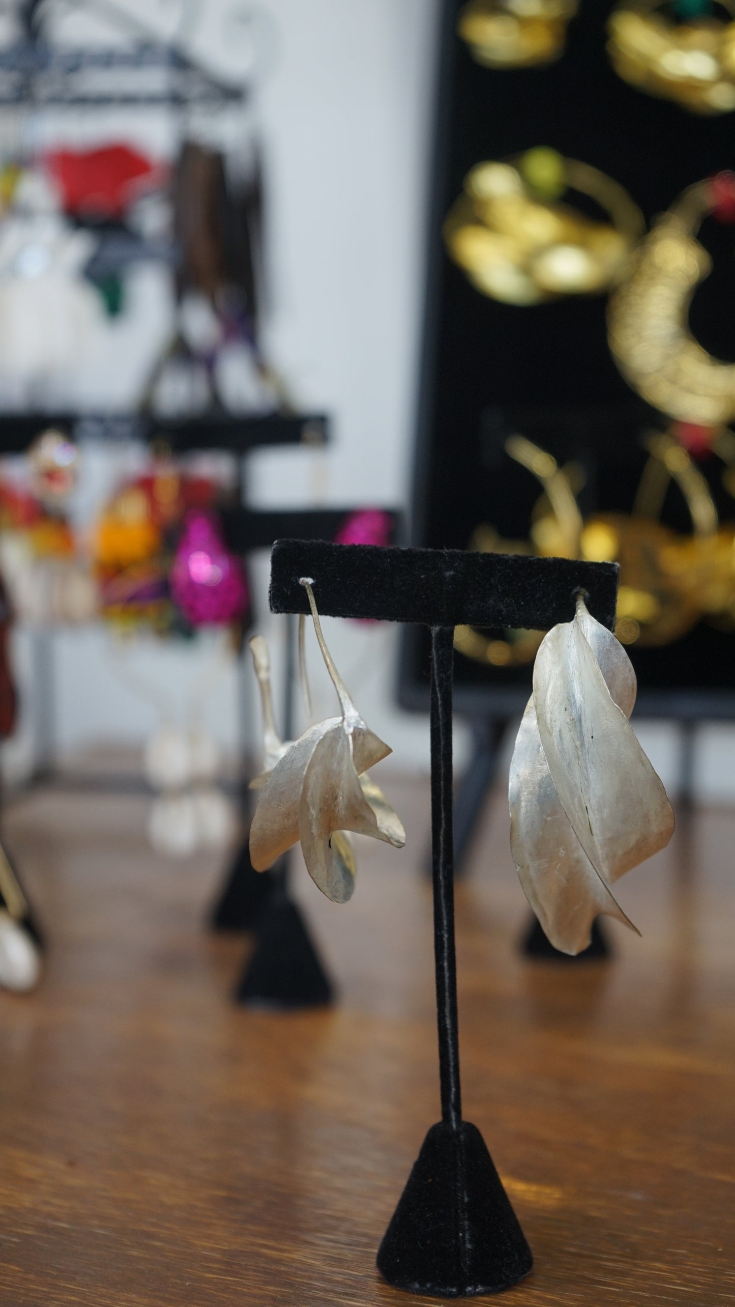 Extra Large Silver Fulani Earring (Spring Edition)