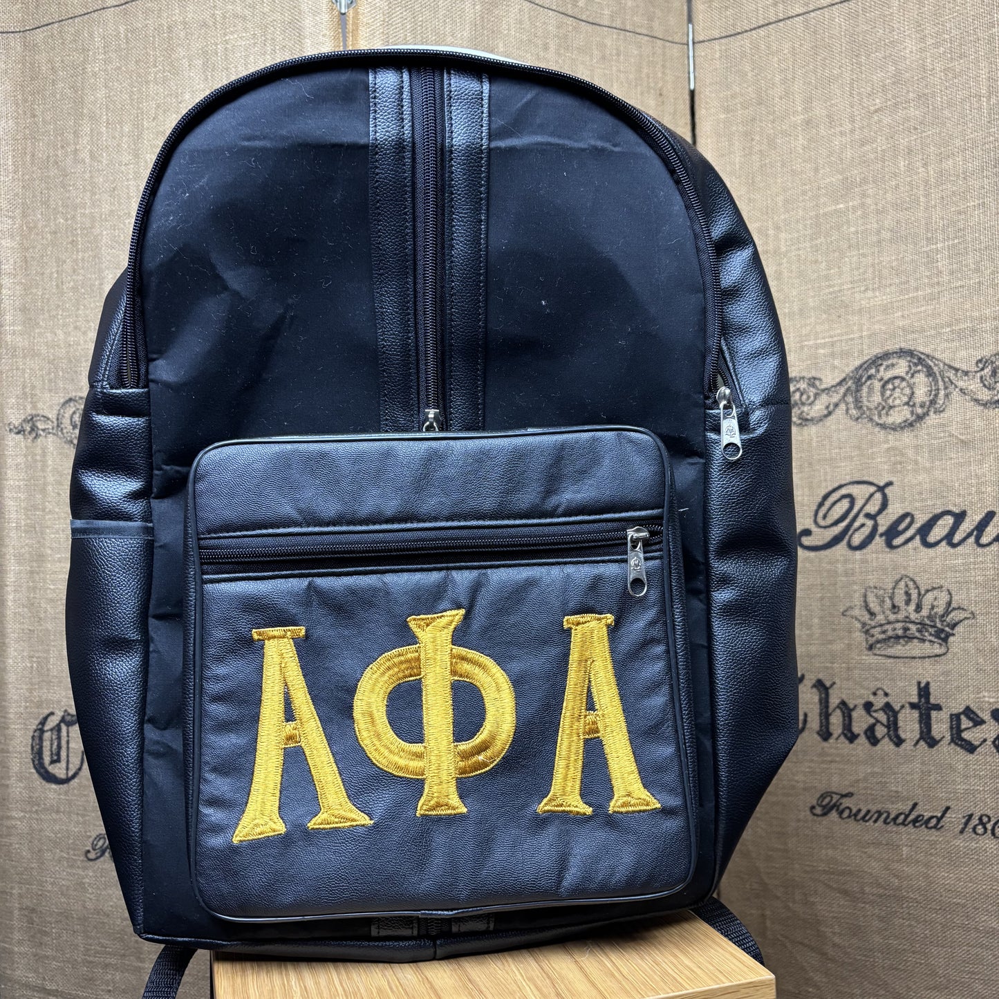 alpha phi alpha leather backpack Alpha Phi Alpha Fraternity Daily Commute Backpack