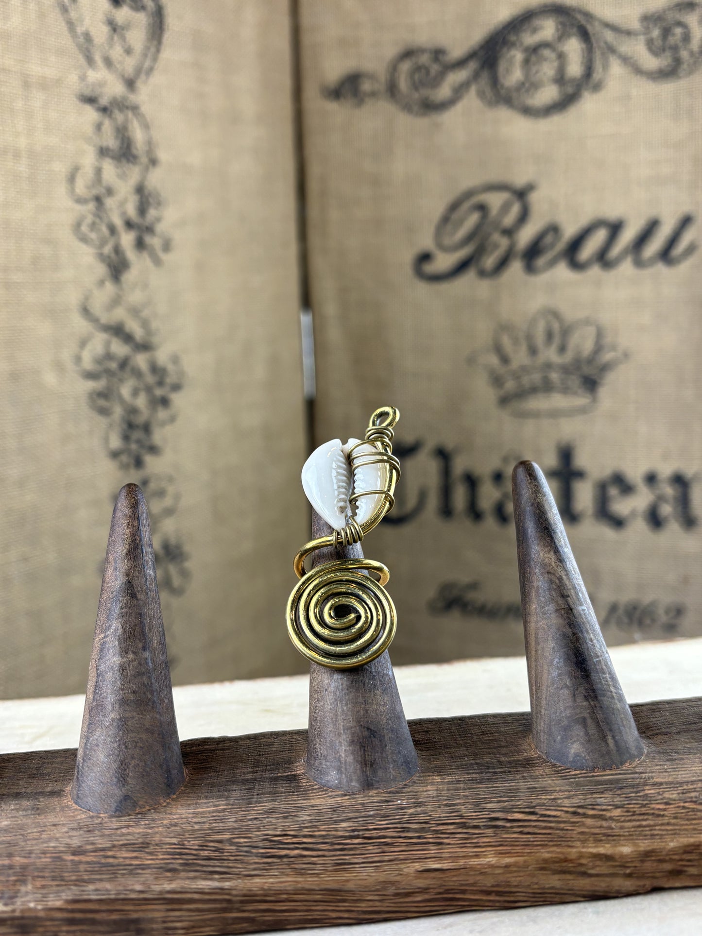 Cowrie Ring Coil
