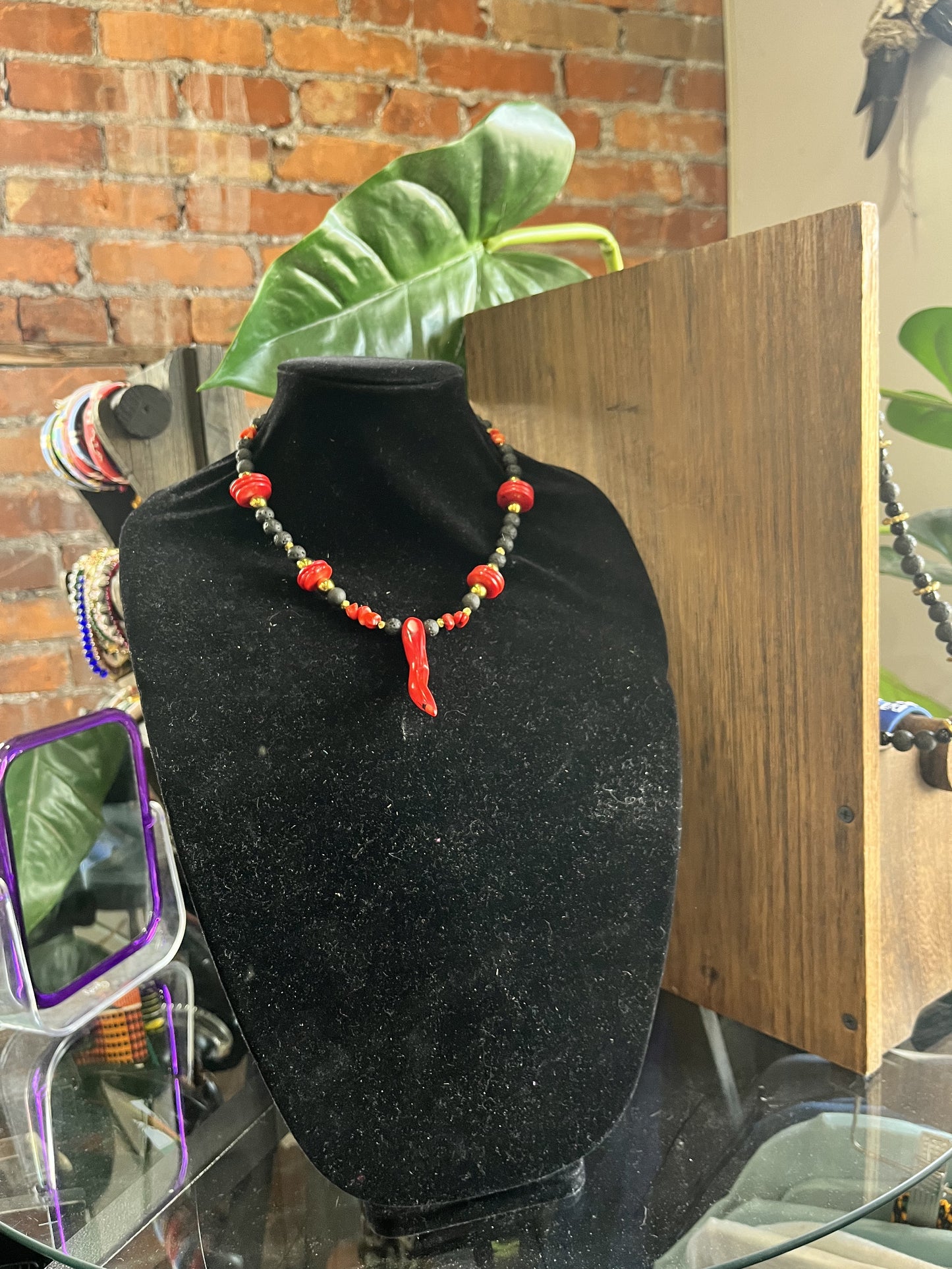 Dragon Red Pendent Necklace