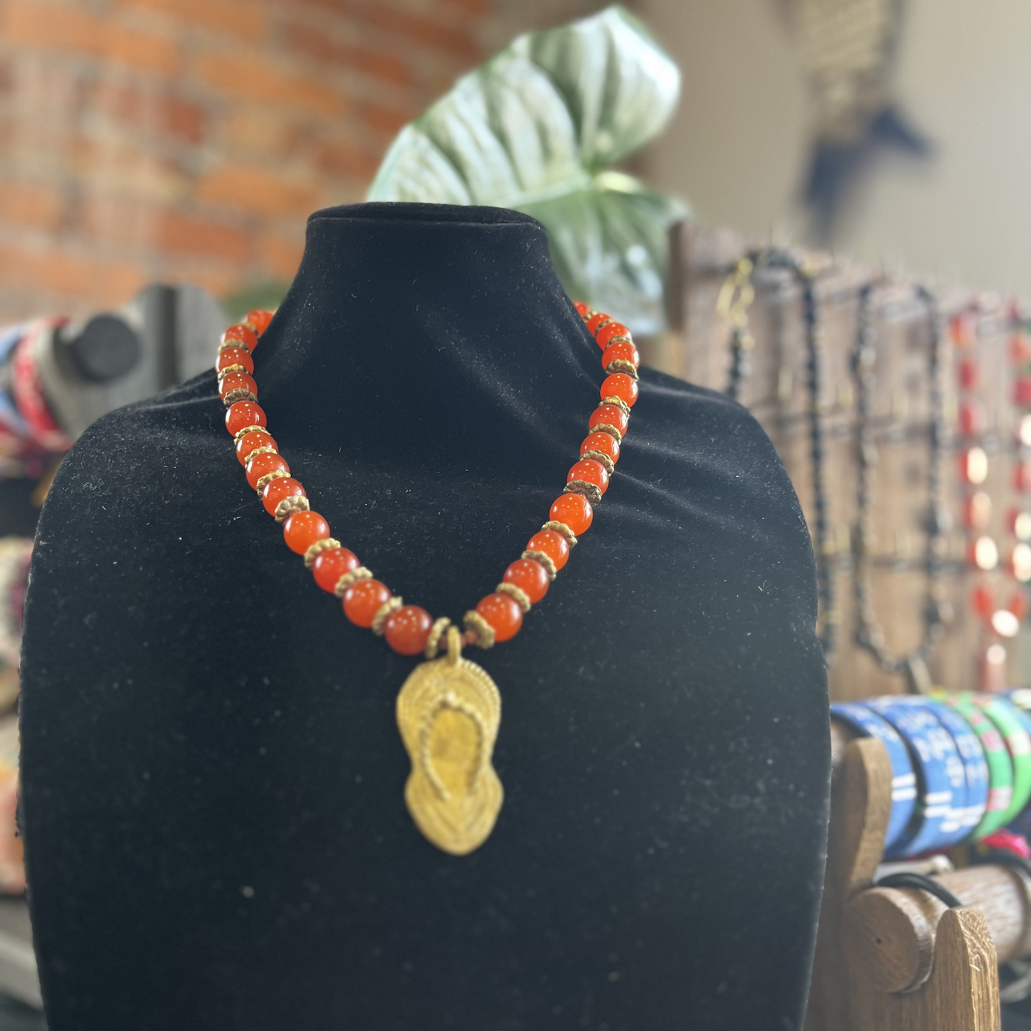 Sandal Beaded Necklace