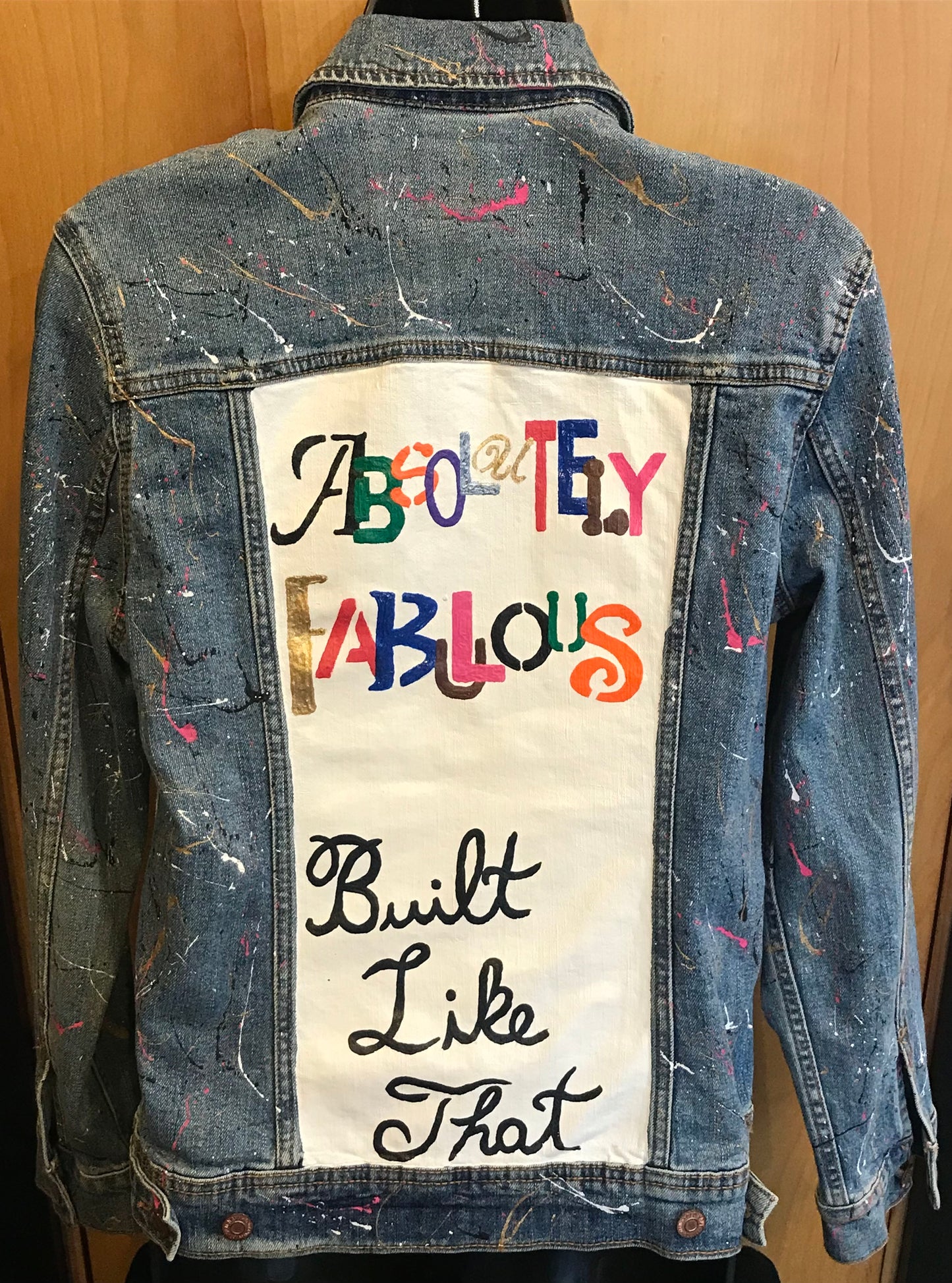 "Absolutely Fabulous" Custom Denim Jacket