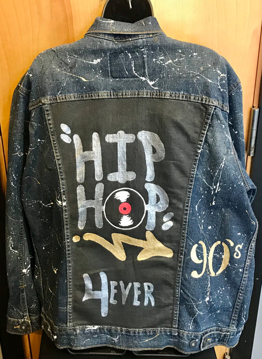 "Hip Hop 4ever" Custom Denim Jacket