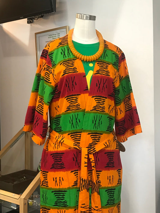 African Short Sleeve Custom Kimono by Art & Soul