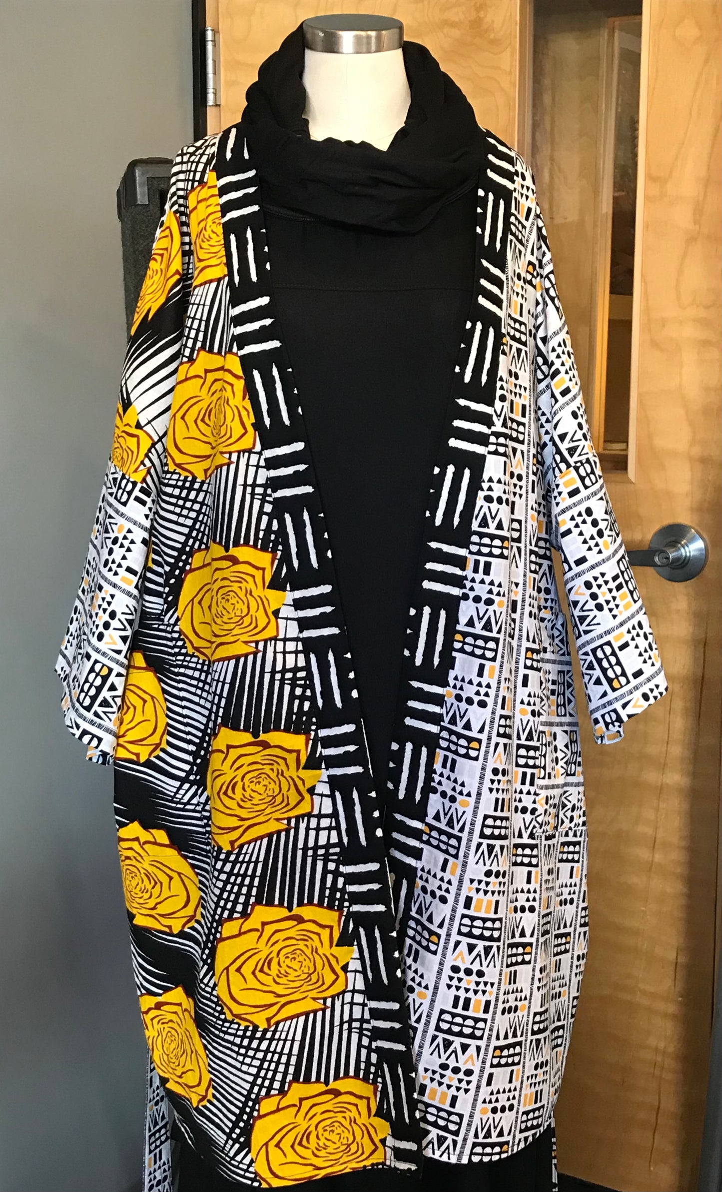 Beautiful African Cross Print Kimono by Art & Soul