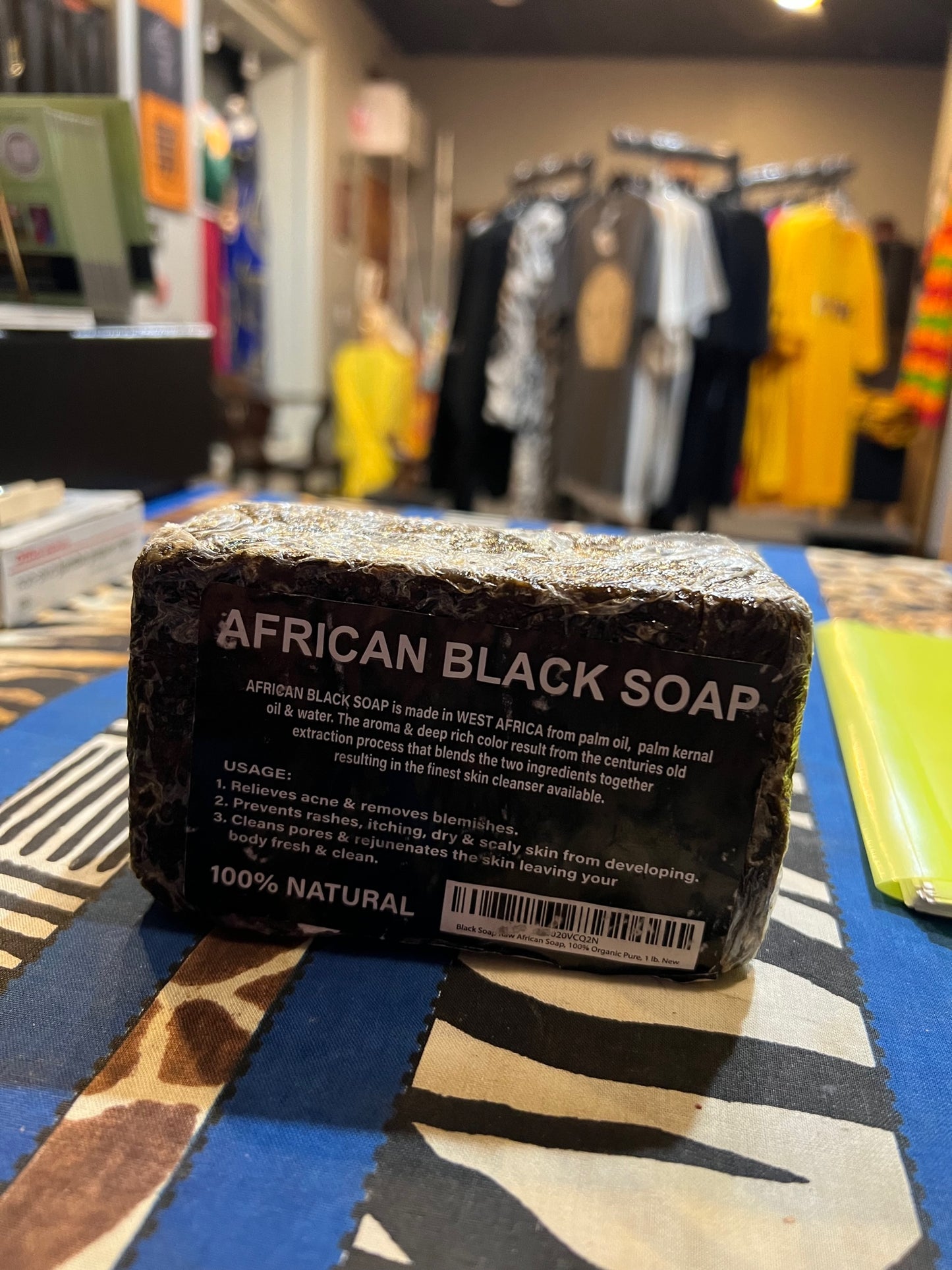 Premium Natural Raw African Black Soap 1LB